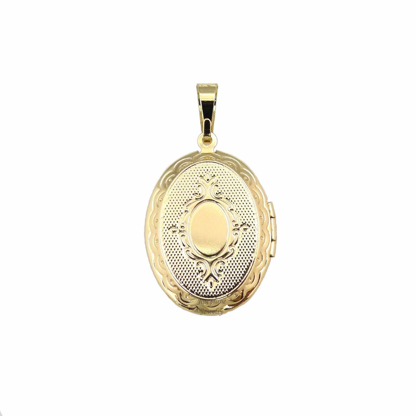14k Gold Plated Spanish Prayer Locket with Virgin de Guadalupe Picture Pendant